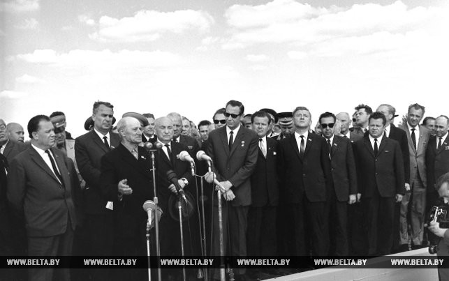 Открытие мемориального комплекса "Хатынь". Выступает И.И.Каминский. 5 июля 1969 года