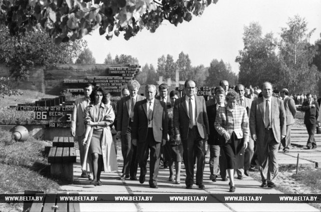 Пребывание в Беларуси генерального секретаря Французской коммунистической партии Жоржа Марше. 25 сентября 1989 года
