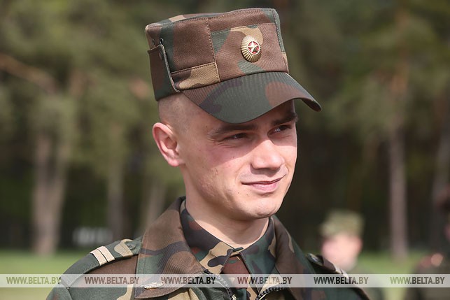 Младший сержант Дмитрий Гарбузов из Гомеля