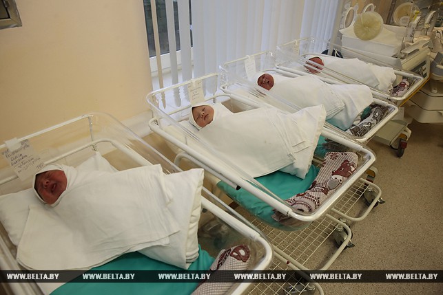 Новорожденные первого дня 2018 года в Витебском областном клиническом родильном доме