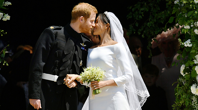 Принц Гарри и Меган Маркл на свадебной церемонии. Фото Reuters