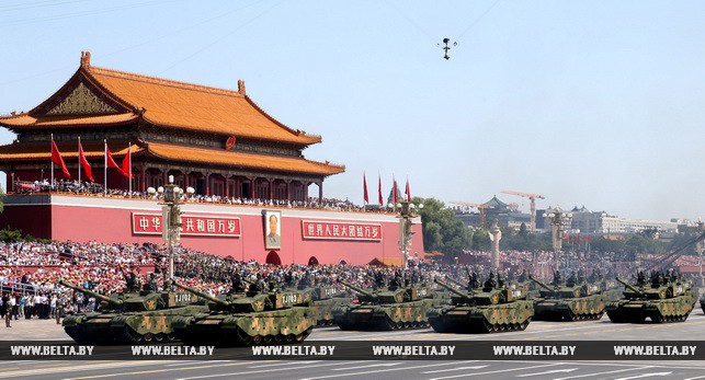 Военный парад в Пекине по случаю 70-летия Победы в антияпонской войне и окончания Второй мировой войны. Фото: Синьхуа-БелТА