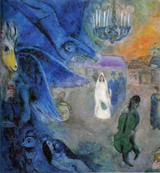 Марк Шагал. "Свадебные огни"