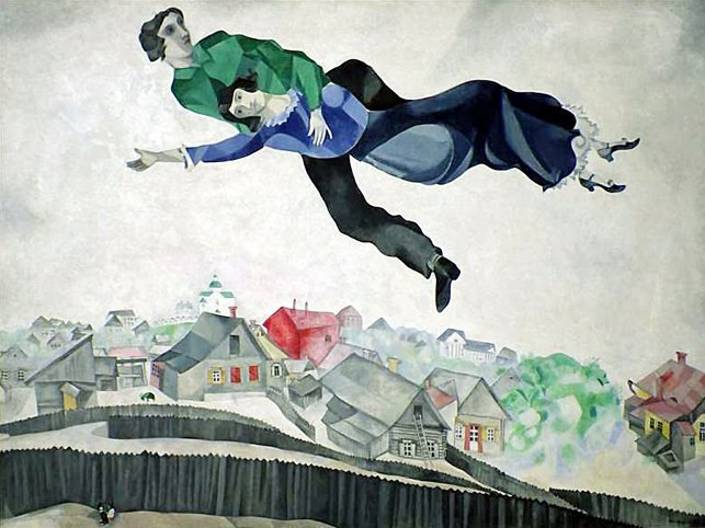 Картина Марка Шагала “Над городом”