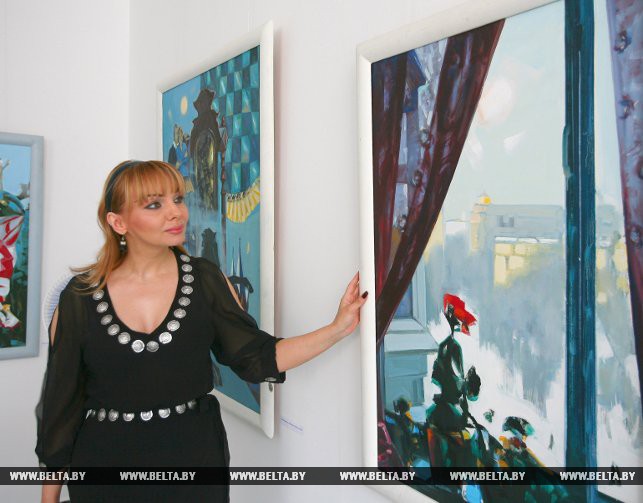 На выставке Леонида Щемелева. 3 июня 2010 года