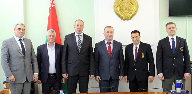 Участники встречи. Фото Министерства спорта и туризма Беларуси