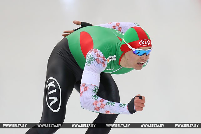 Белорус Игнат Головатюк выступает на дистанции 1000 метров.