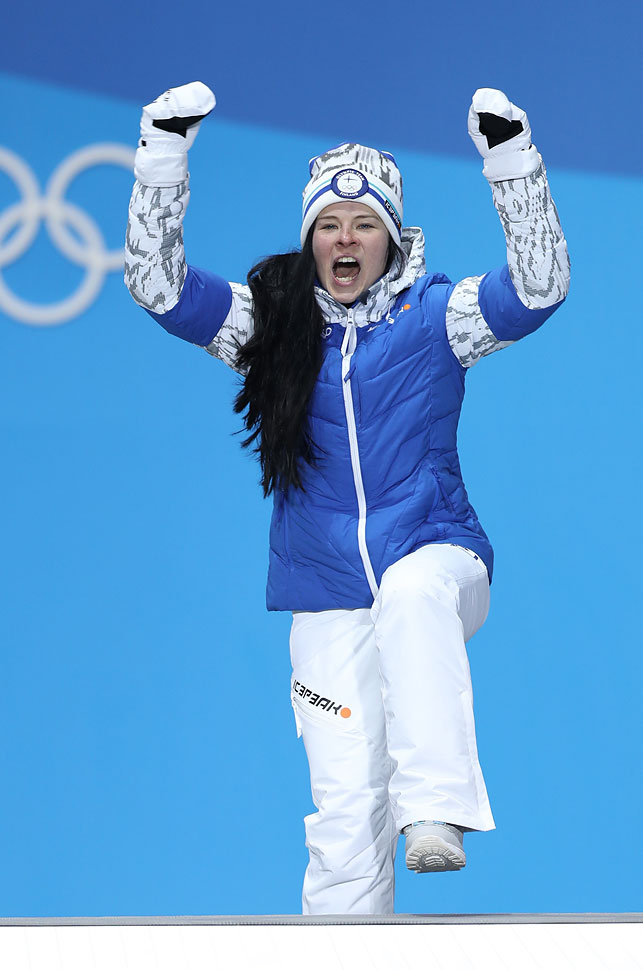 Бронзовая медалистка по скиатлону Криста Пярмякоски (Финляндия). Фото Синьхуа