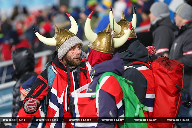 Норвежские болельщики. Фото БЕЛТА