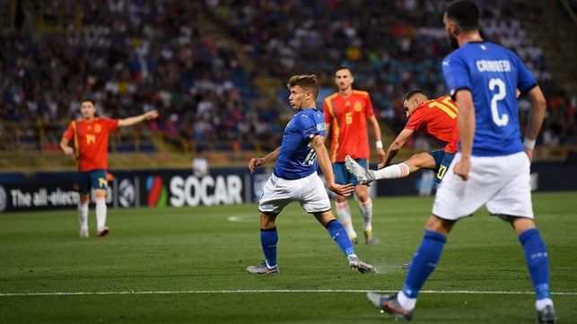 Лучший игрок молодежного Евро-2017 Дани Себальос открыл счет в матче с Италией