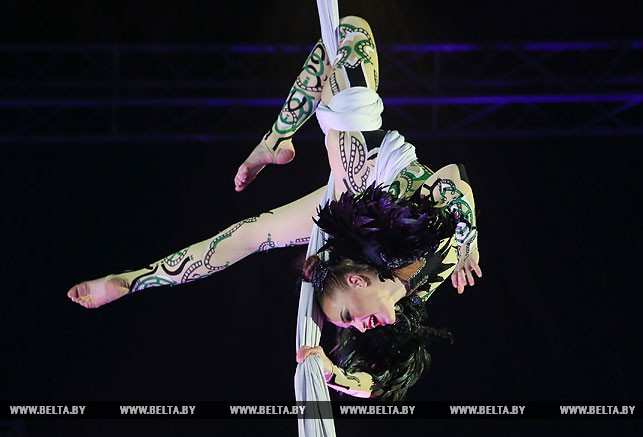 Воздушная гимнастка Алена Куликова