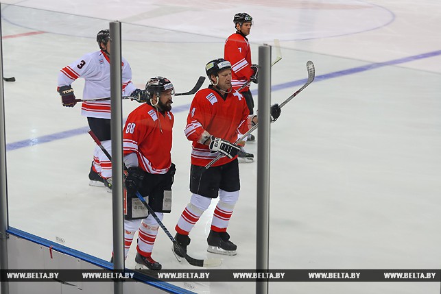 Тренировка сборной Швейцарии на льду "Чижовка-Арены"