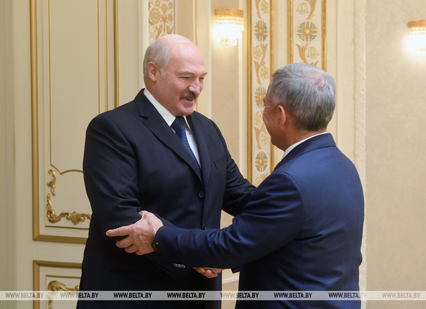 Александр Лукашенко и Рустам Минниханов