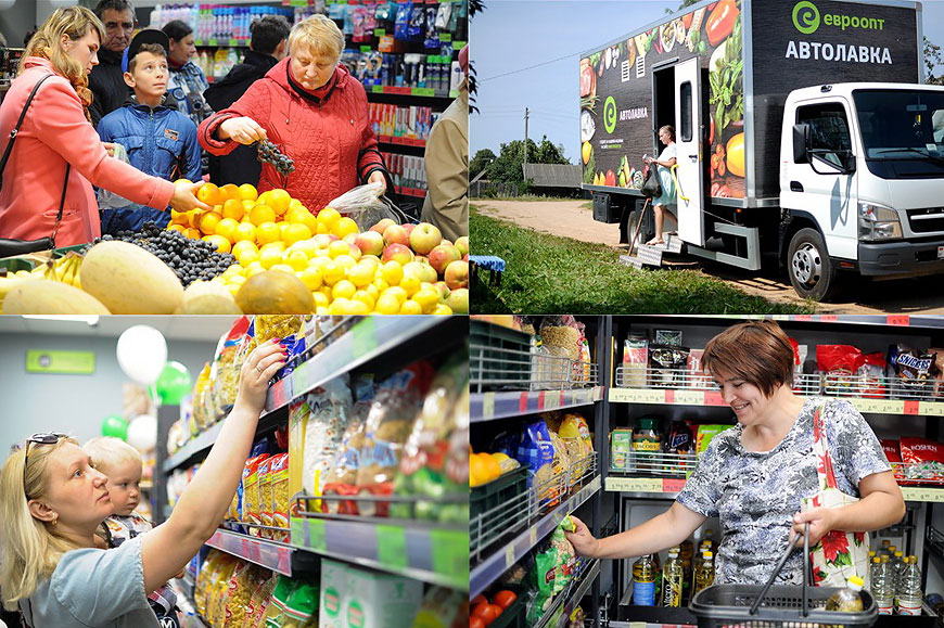 Сельчанам с приходом сети становятся доступны те же условия, которые получают покупатели "Евроопт" в городе