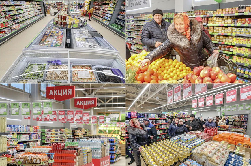 К услугам покупателей "Евроопт" торговые объекты всех форматов: от небольших магазинов у дома - до огромных гипермаркетов!