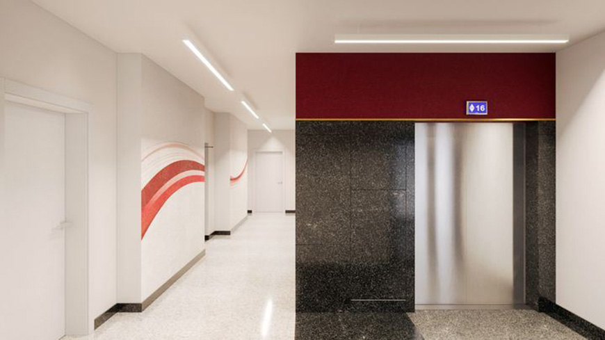 Во всех домах, которые возводит "Дана Холдингз", используются современные скоростные бесшумные лифты