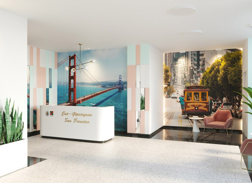 Дизайн фойе дома "Сан-Франциско"
