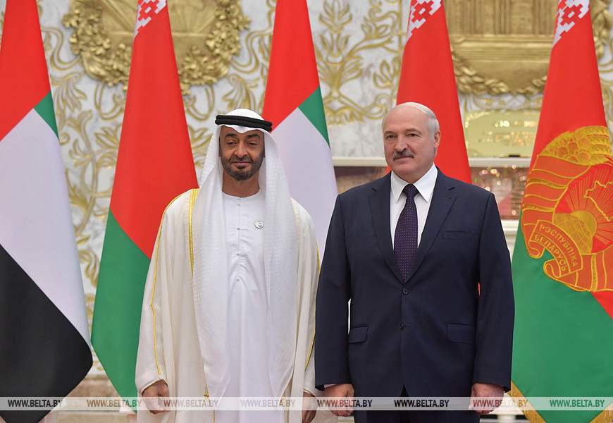 Шейх Мухаммед бен Заид аль-Нахайян и Александр Лукашенко