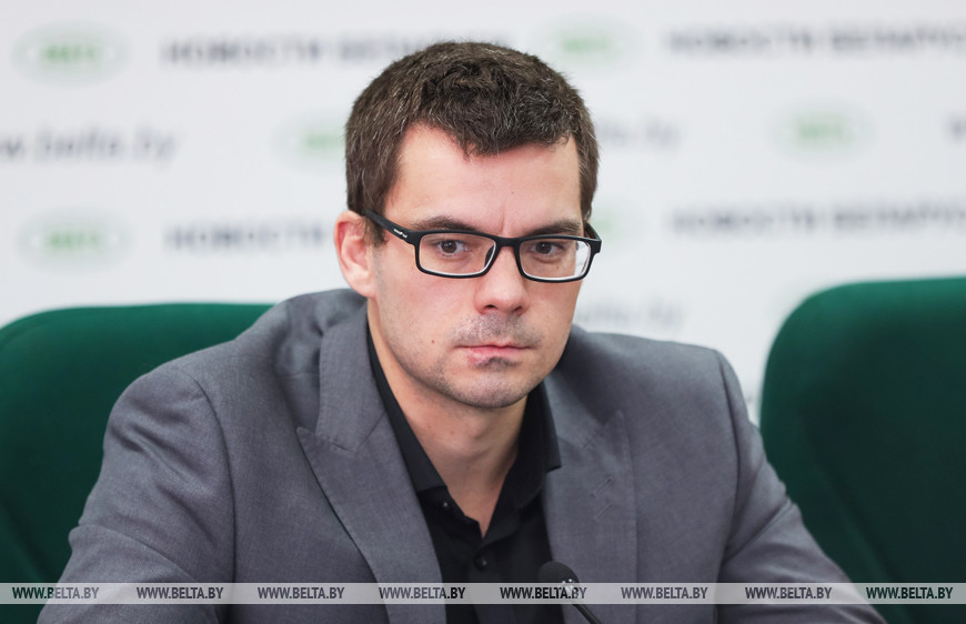 Алексей Желенков во время конференции