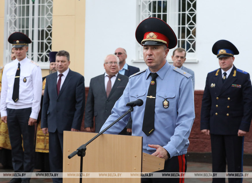 Выступает министр внутренних дел Юрий Караев
