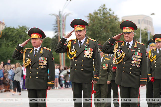 Министр обороны Андрей Равков во время мероприятия