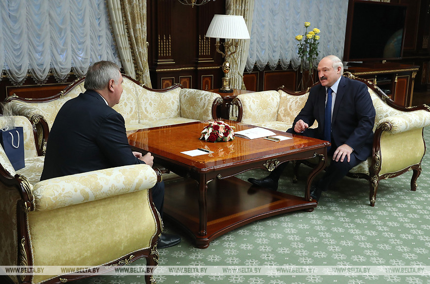 Александр Лукашенко и Дмитрий Рогозин