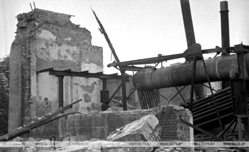 Гомель. Паровозоремонтный завод, 1944 год