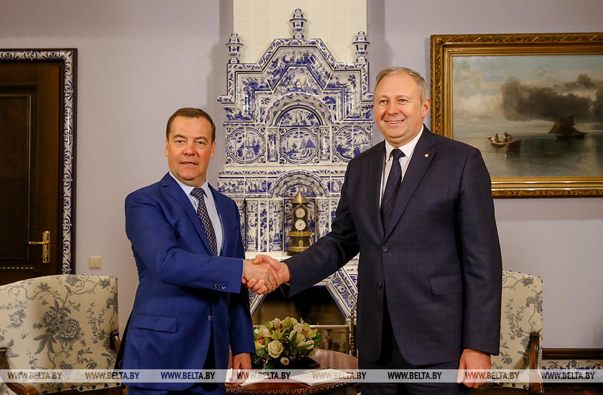 Дмитрий Медведев и Сергей Румас