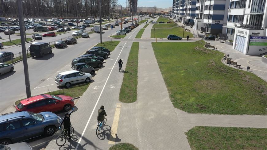Все кварталы комплекса "Минск Мир" свяжет сеть велодорожек