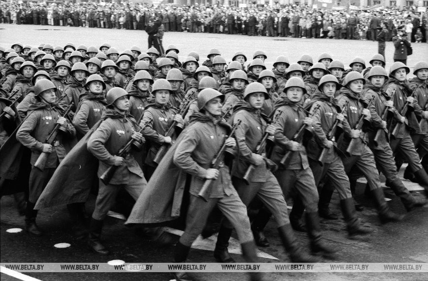 Минск. Военный парад и празднование 50-летия Победы, 9 мая 1995 года