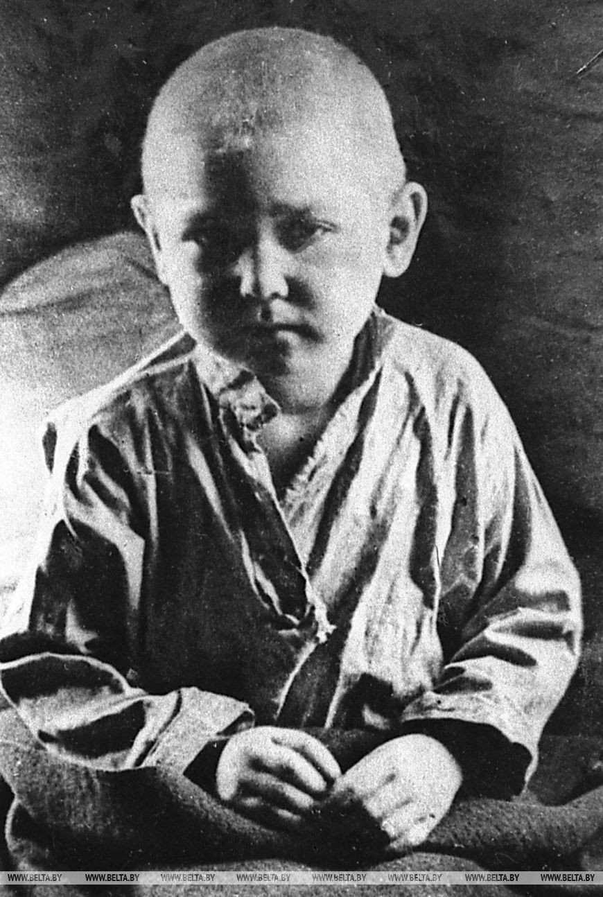 Малолетний узник концлагеря в Озаричах, 1944 год