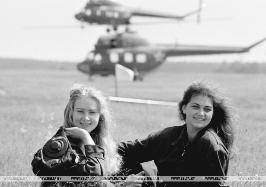 Минский аэроклуб ДОСААФ, после первого полета, 1986 год