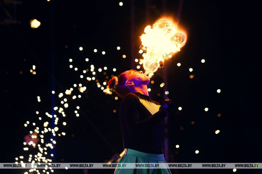 Фестиваль огненного шоу в Бресте