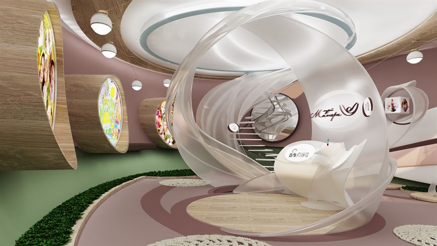 Интерьер виртуального Музея матери