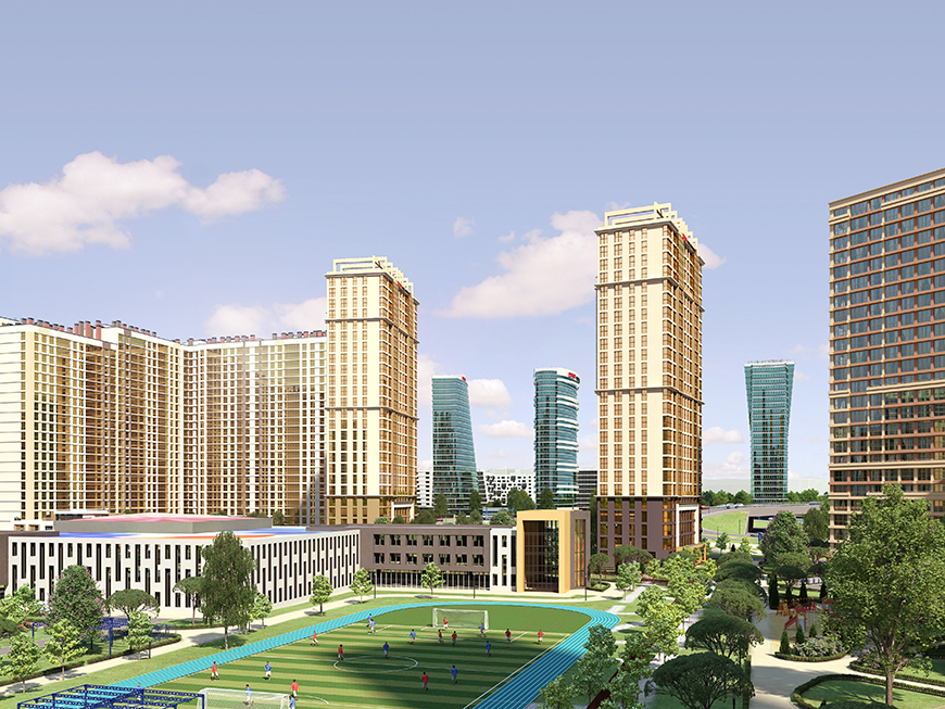 В квартале "Чемпионов" будет построена школа с отличным стадионом и спортивным городком В квартале "Чемпионов" будет построена школа с отличным стадионом и спортивным городком