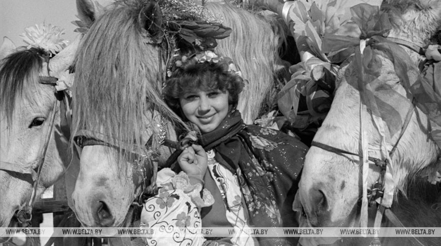 Праздник встречи весны в деревне Марковичи – центре колхоза «Красное знамя» Гомельского района, 1986 год