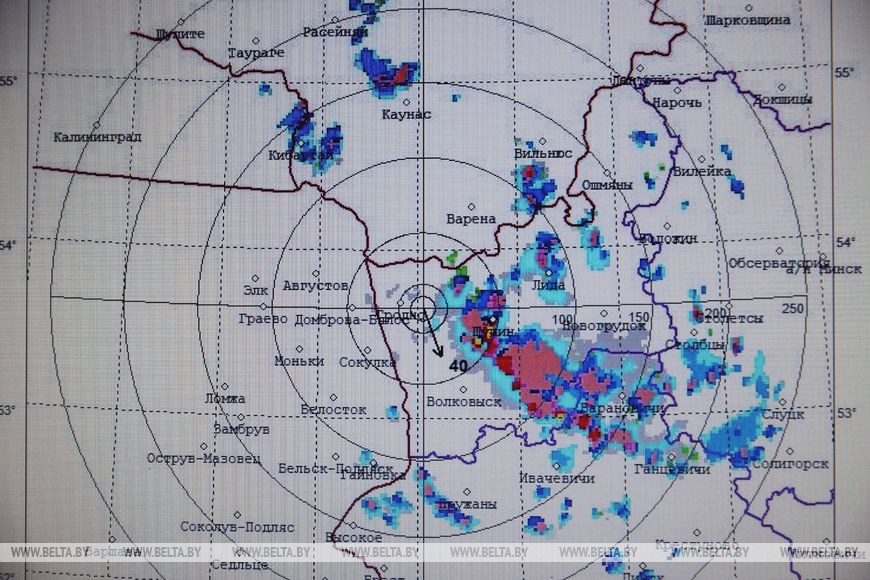 Карта осадков гродно в реальном времени. Метеорологический радиолокатор.