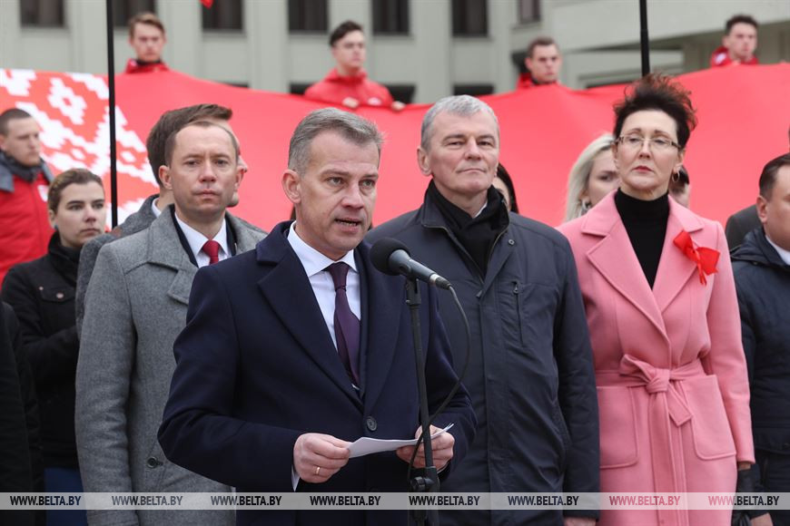 Первый секретарь Центрального комитета КПБ Алексей Сокол Первый секретарь Центрального комитета КПБ Алексей Сокол