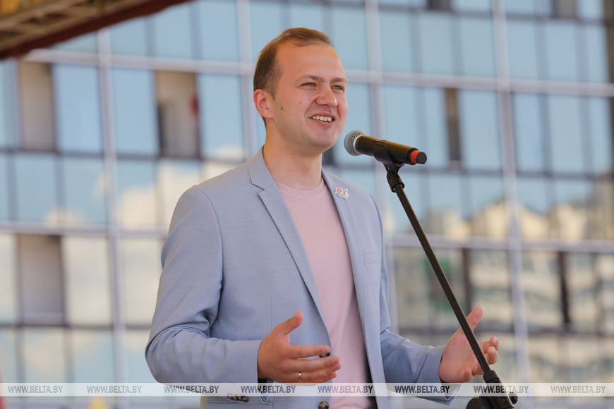 Первый секретарь Центрального комитета БРСМ, член Совета Республики Национального собрания Дмитрий Воронюк Первый секретарь Центрального комитета БРСМ, член Совета Республики Национального собрания Дмитрий Воронюк