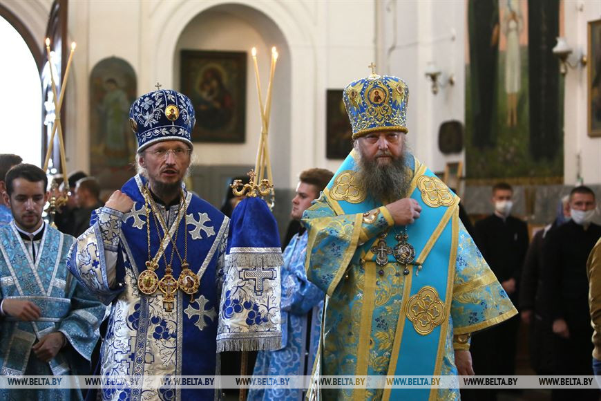Митрополит Минский и Заславский, Патриарший экзарх всея Беларуси Вениамин и архиепископ Новогрудский и Слонимский Гурий Митрополит Минский и Заславский, Патриарший экзарх всея Беларуси Вениамин и архиепископ Новогрудский и Слонимский Гурий