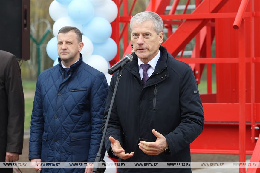 Первый заместитель министра природных ресурсов и окружающей среды Болеслав Пирштук во время церемонии открытия Первый заместитель министра природных ресурсов и окружающей среды Болеслав Пирштук во время церемонии открытия