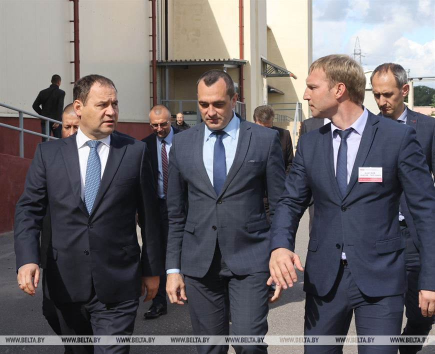 Головченко посетил Оршанский мясоконсервный комбинат