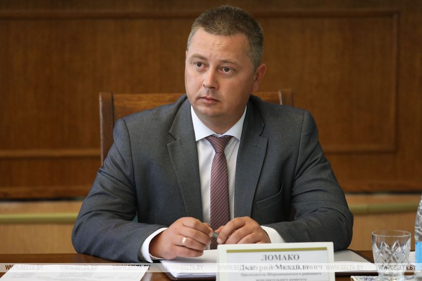 Председатель Шарковщинского райисполкома Дмитрий Ломако