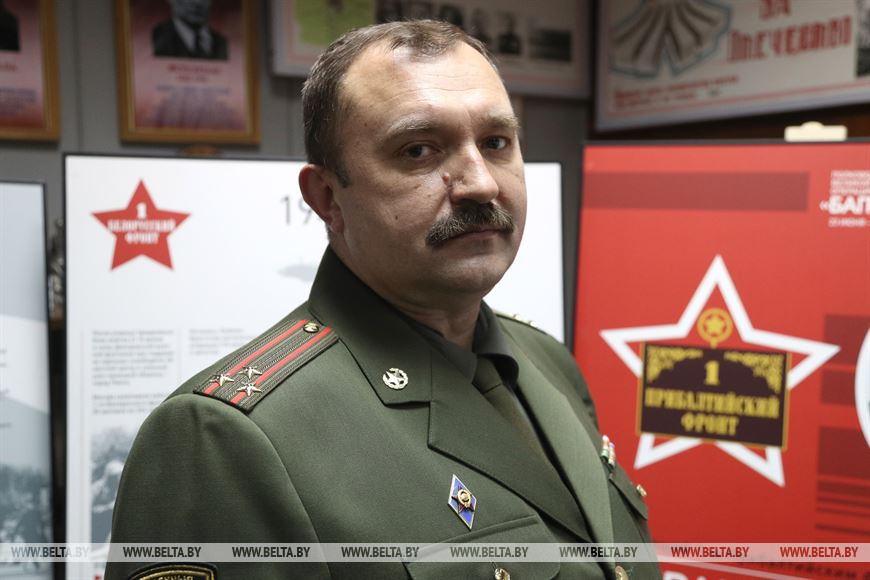 Начальник направления идеологической работы и соцзащиты военного Комиссара Могилевской области полковник Сергей Блашков Начальник направления идеологической работы и соцзащиты военного Комиссара Могилевской области полковник Сергей Блашков