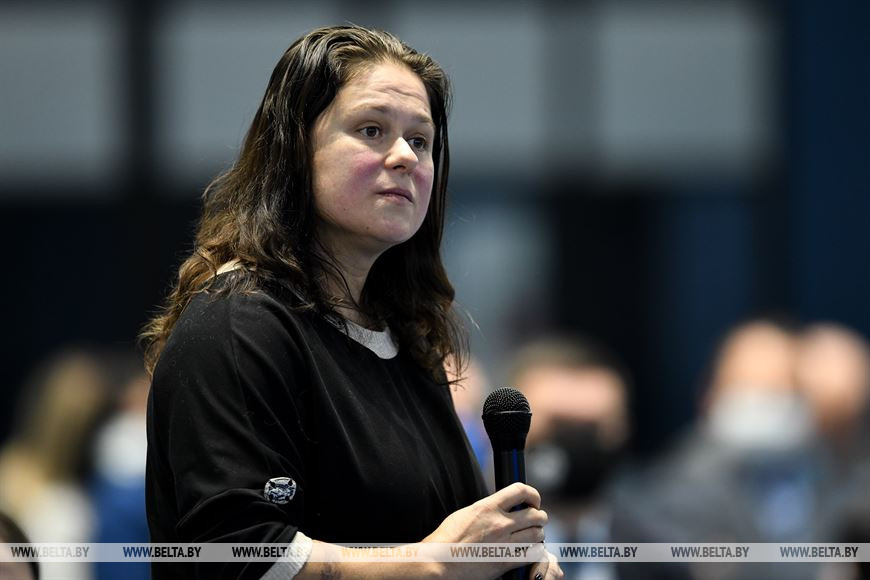 Председатель Белорусской федерации велосипедного спорта Наталья Цилинская