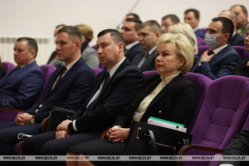 Мнистр труда и социальной защиты Ирина Костевич