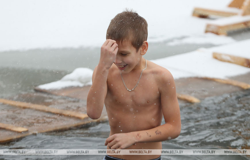 Крещенское купание в Логойском районе, 2018 год Крещенское купание в Логойском районе, 2018 год