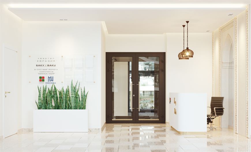Так выглядит лобби дома "Баку" Так выглядит лобби дома "Баку"