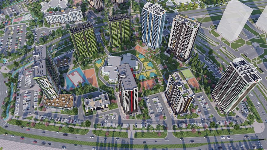 Так квартал "Евразия" выглядит с высоты птичьего полета Так квартал "Евразия" выглядит с высоты птичьего полета