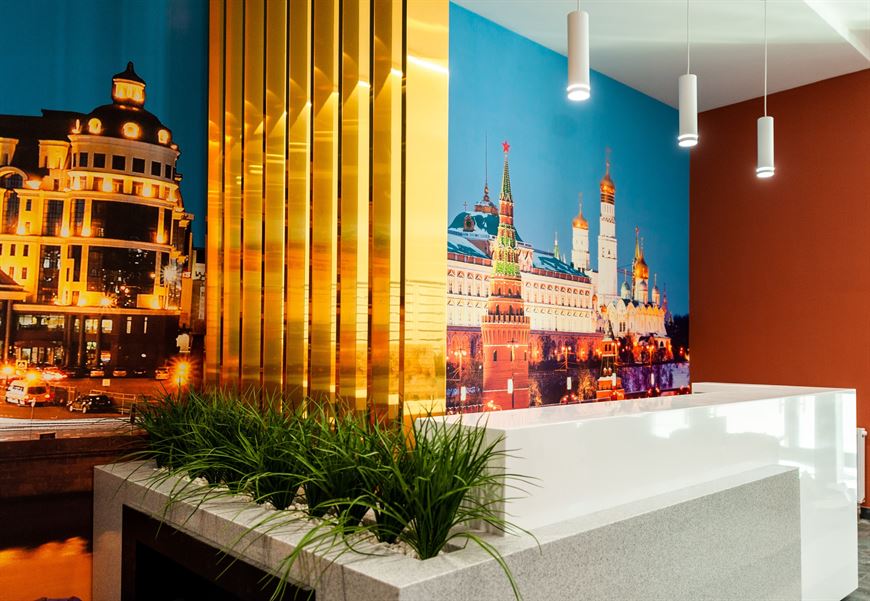 Лобби дома "Москва" в квартале "Евразия" Лобби дома "Москва" в квартале "Евразия"